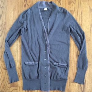 J. Crew Grey Button Up Women’s Cardigan Sweater Size XS